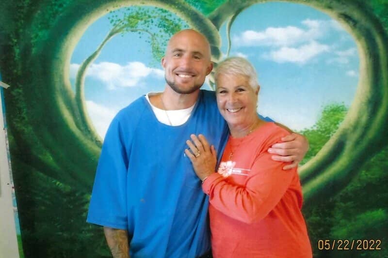 Anthony Vigeant and his mother