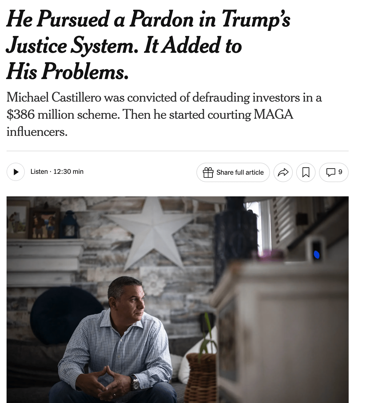 New York Times writes about Tess Cohen